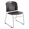 Safco Safco, VY SERIES STACK CHAIRS, BLACK SEAT/BLACK BACK, SILVER BASE, 2PK 4292BL